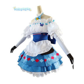 Arknights Eyjafjalla The Hvit Aska Picnic  Cosplay Costume Cute and Sweet Lolita Dress Halloween Party Custom Uniform