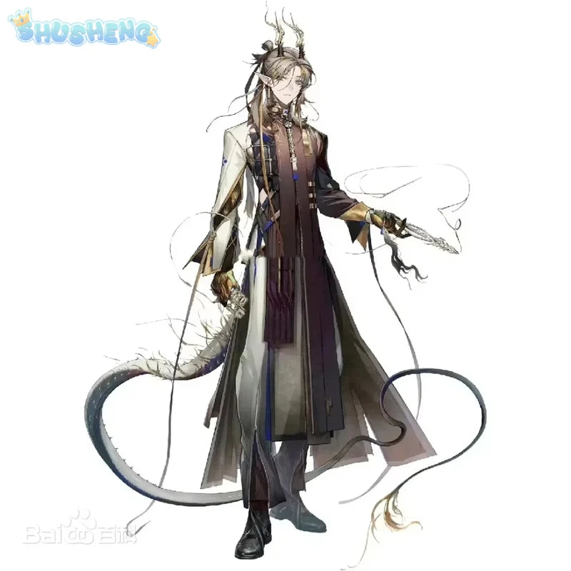 Arknights Ji Game Suit Handsome Uniform Gorgeous Cosplay Costume Halloween Carnival Party Role Play Outfit Men S-3XL