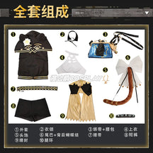 Arknights Pepe cospaly New Operator Game Suit Lovely Costume Tail waist bag accessories Carnival party uniform