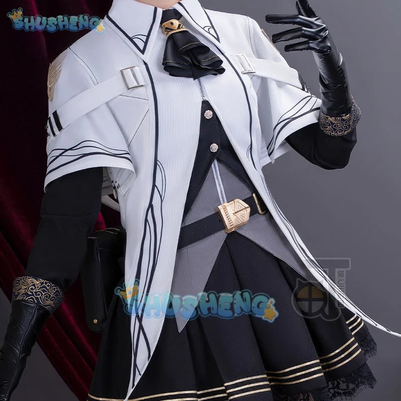 Arknights cos Virtuosa Arturia Gelb Cosplay Spiel Anime Kleidungsset 