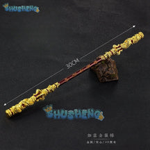 Black Myth Wukong Sun Wukong Golden Cudgel Monkey King Weapon Cosplay 35CM Metal Props Accessory for Boys Kids Birthday Gifts