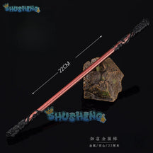 Black Myth Wukong Sun Wukong Golden Cudgel Monkey King Weapon Cosplay 35CM Metal Props Accessory for Boys Kids Birthday Gifts