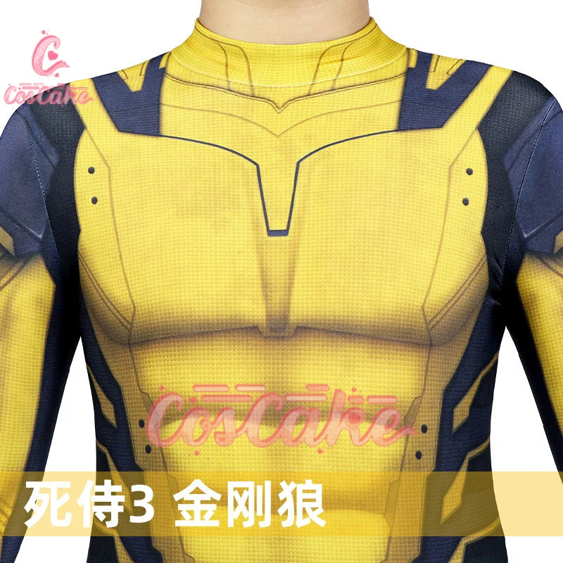 Deadpool 3 Wolverine Cosplay Costume Children's tight fitting clothing Halloween Man Outfit