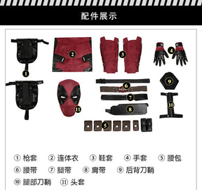 Deadpool  Cosplay Cosutme Wade Winston Wilson Cosplay Costume Woman Movie Anti-hero Suit Halloween