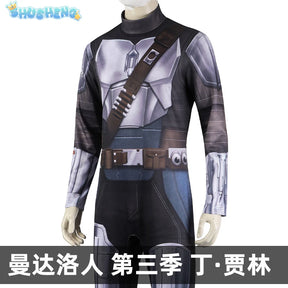 Din Djarin Cosplay Battle Suit Armor Cloak Men Costume TV Bounty  Roleplay Fantasia Fancy Dress Up Party Outfits Clothes