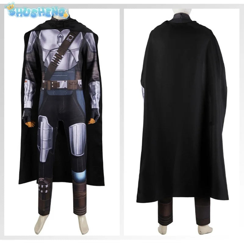 Din Djarin Cosplay Battle Suit Armor Cloak Men Costume TV Bounty  Roleplay Fantasia Fancy Dress Up Party Outfits Clothes