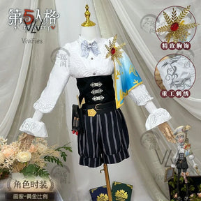 Edgar Valden Cosplay Game Identity V Costume Painter Golden Ratio Sweet Uniform Halloween Party Role Play Clothing spot goods