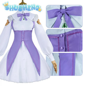 Emilia Cosplay Anime Re:Life In A Different World From Zero Costume Palgantong Dress Halloween Party Role Play Clothing XS-XXXL