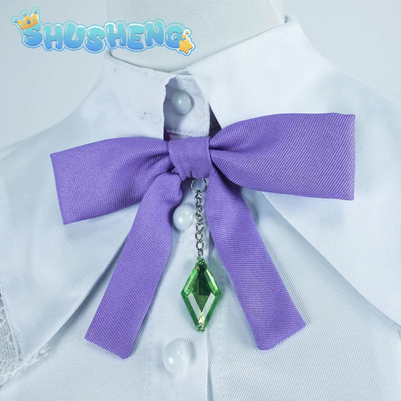 Emilia Cosplay Anime Re:Life In A Different World From Zero Costume Palgantong Dress Halloween Party Role Play Clothing XS-XXXL