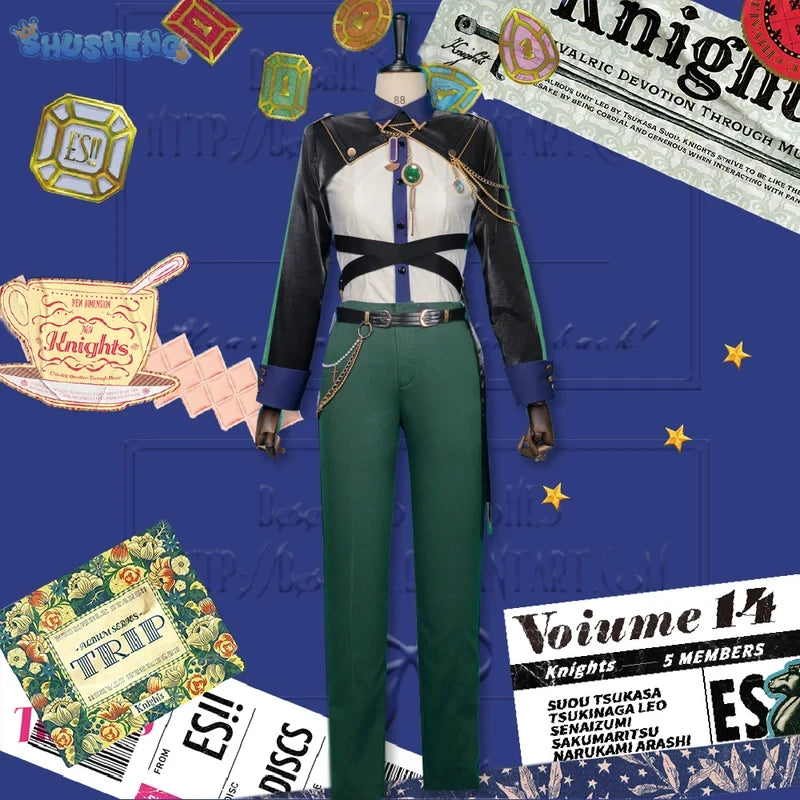 Ensemble Stars 2 Knights Sakuma Ritsu/Narukami Arashi/Sena Izumi/Tsukinaga Leo/Suou Tsukasa Trip New Cosplay Suit