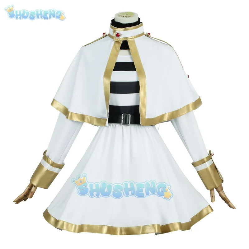 Frieren bei der Beerdigung Cos Frieren Cosplay Kostüm Kleid komplettes Set 