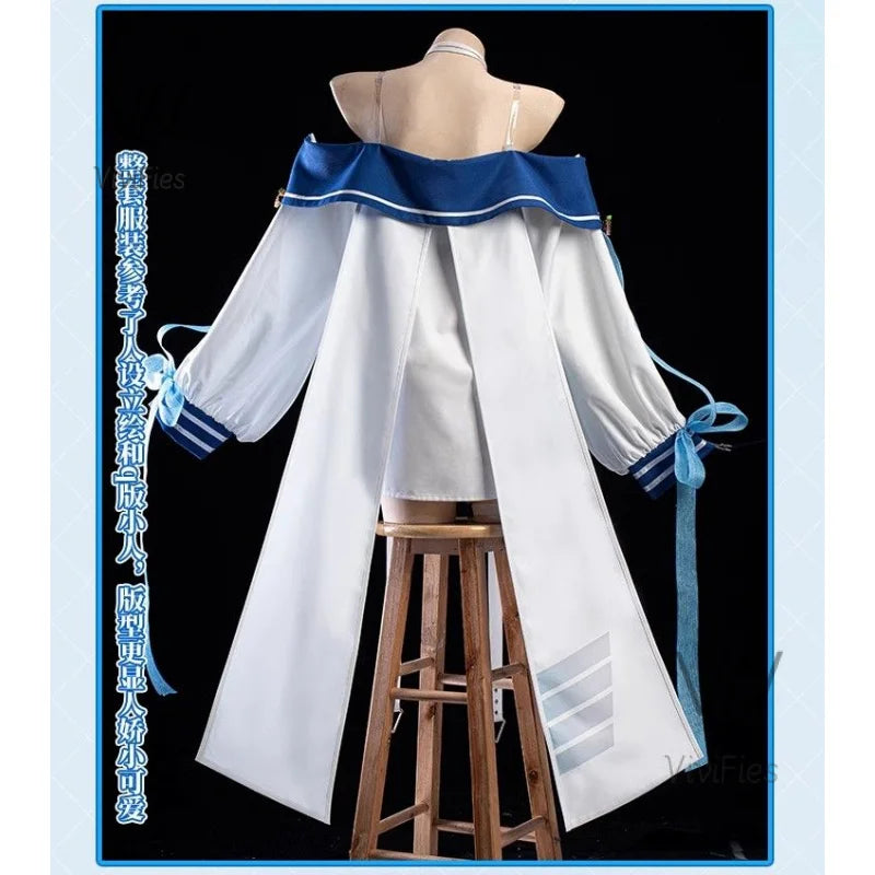 Game AzuRr Lanee USS Laffey II Bunny Cosplay Costume Dress Female Party Clothing Uniform Wig,accessories girls' dress set