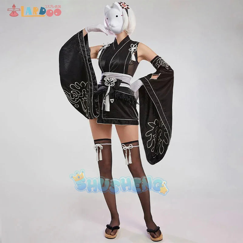 Game Cosplay NieR:Automata 2B Cosplay Kimono YoRHa No. 2 Type B Cospla