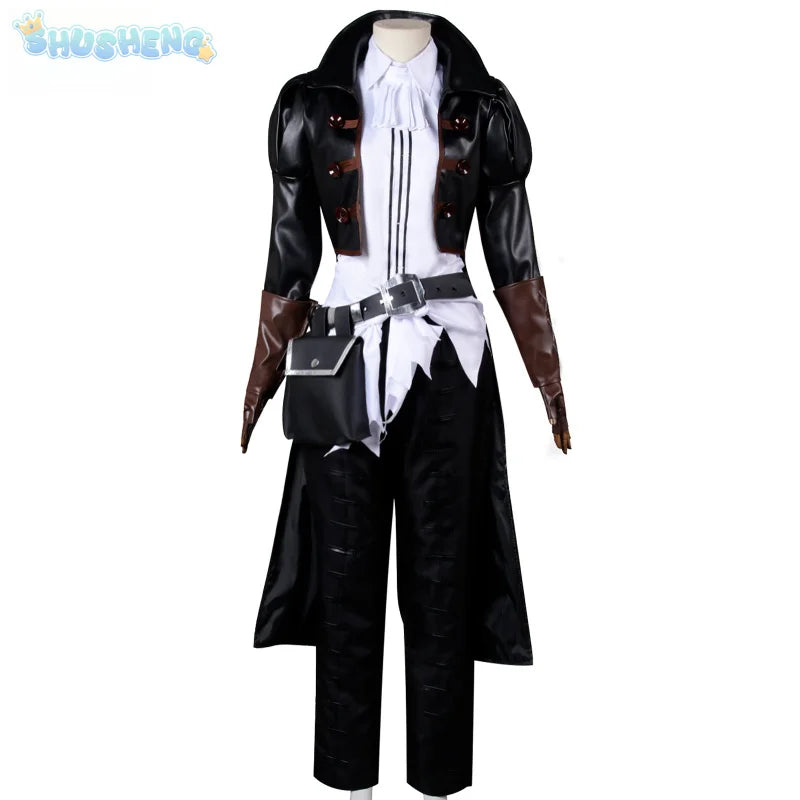 Game Darkest Cosplay Costume Dungeon Grave Robber Role Play Woman Man High Quality Clothes Halloween Party Comic-Con Hat Set