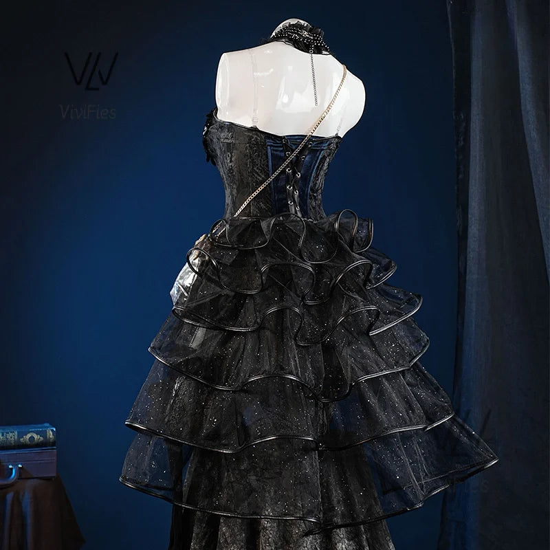 Game Identity Ⅴ Margaretha Zelle cosplay Gorgeous Tailored Dress Set, Sexy Gothic Party Halloween Dress Up