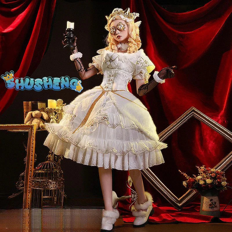 Shusheng-SSR Game Identity V girl Cosplay Costume Princess Lolita  Dress Princess Lolita girl Uniforms Clothes Halloween Carnival Party Suit