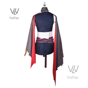 Game Senren*Banka  Hitachi Mako Cosplay Costume Halloween Japanese Game Suit Lovely Women Kimono New in stock