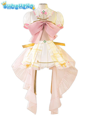 Game VTuber Ace Taffy Cosplay Costume Wig YouTuber Ace Taffy Princess Lolita Dress Uniform Women Halloween Party Suit