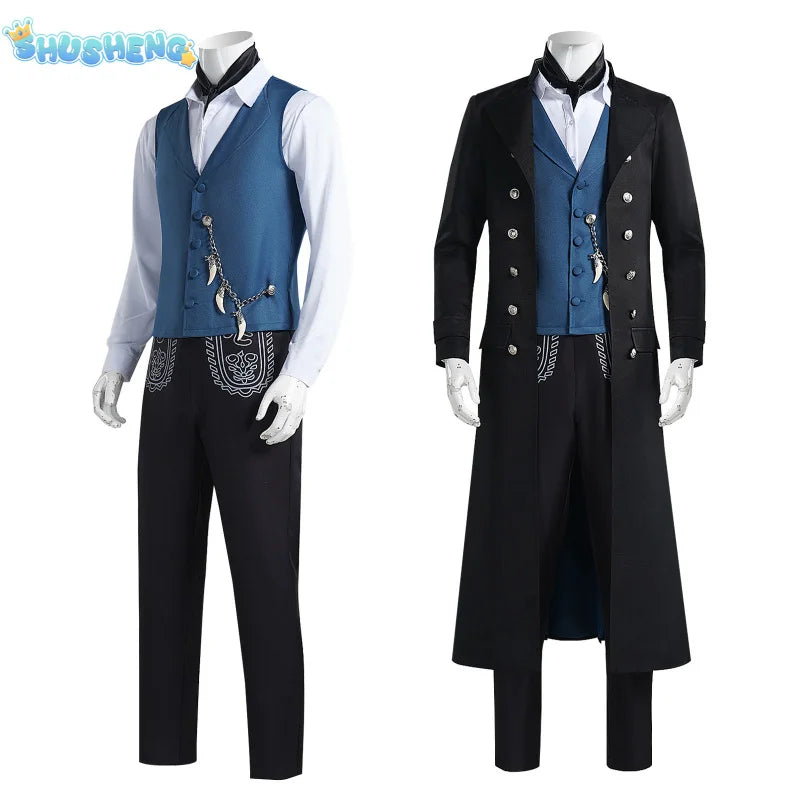 Gellert Grindelwald Cosplay Fantastic Beasts Gellert Grindelwald Cosplay Halloween Costume Full Set Custom Made S-XXXL