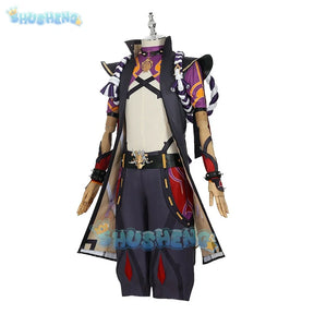 Genshin Impact Arataki Itto Cosplay Kostüm Teufelshörner Anime Spiel Outfit Custom Karneval 