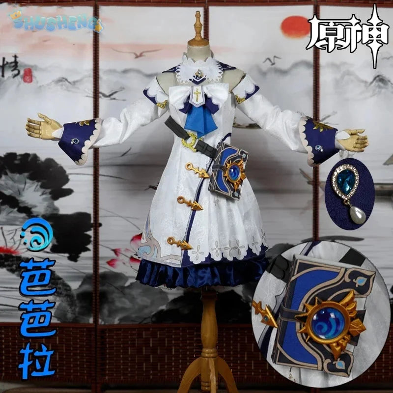 Genshin Impact Barbara Game Suit Lovely Princess Dress Uniform Cosplay Costume Halloween Party Outfit Custom-made