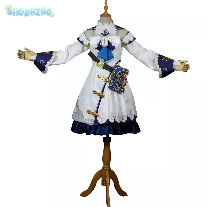 Genshin Impact Barbara Game Suit Lovely Princess Dress Uniform Cosplay Costume Halloween Party Outfit Custom-made