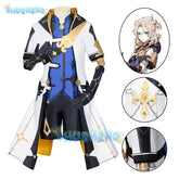 Genshin Impact Cos Albedo Cospaly Kreideprinz Mondstadt Game Suit Handsome Uniform Cosplay Costume