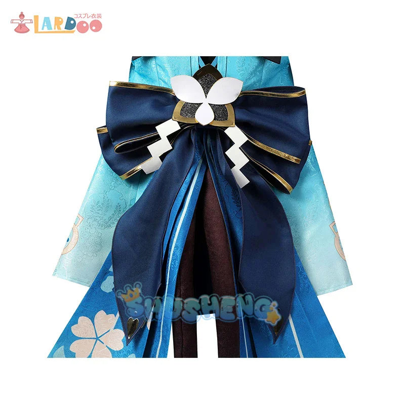 Genshin Impact Cosplay Costume Kirara Ears Tails Accessories Suit Momo