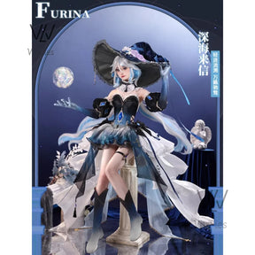 Genshin Impact Focalors Furina Cosplay Furina Gorgeous Dress Set, Female Wig Props, Halloween Party Dress Up Complete Set