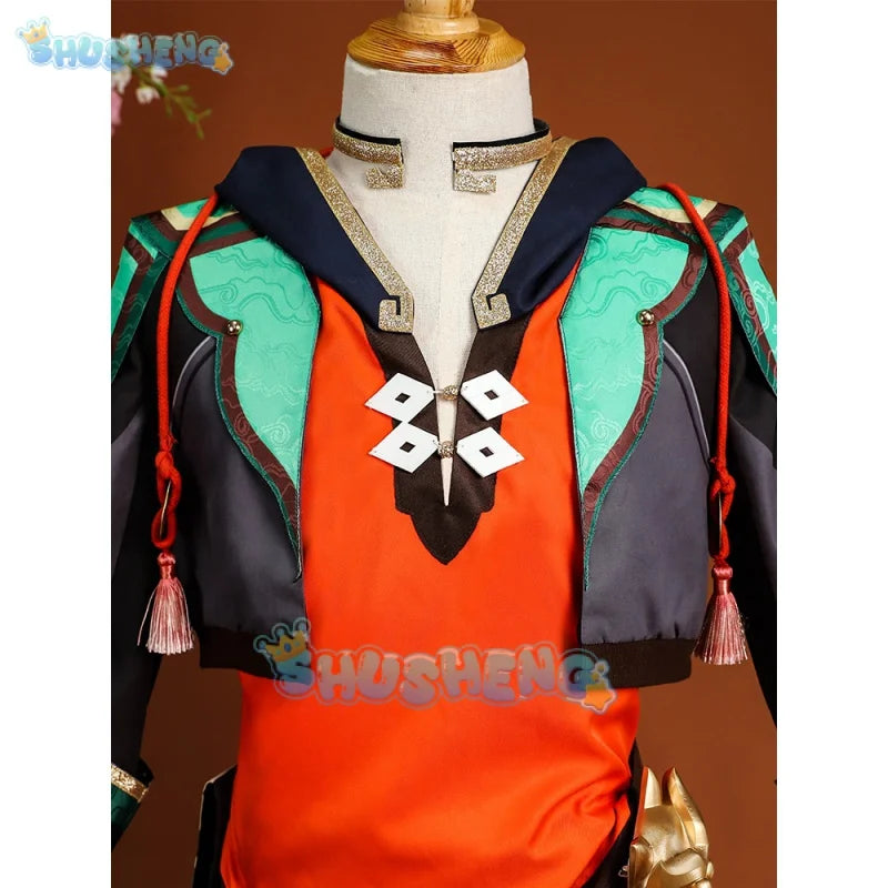 Genshin Impact Gaming cos Lion Dance Jugend-Cosplay-Set für Männer 