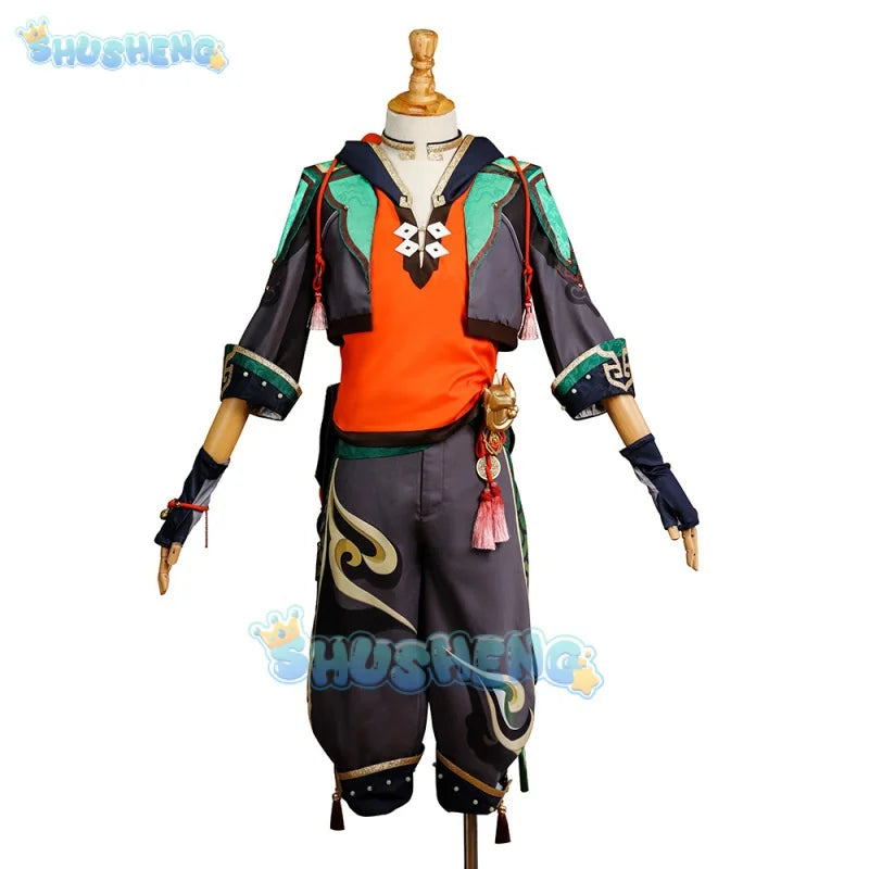 Genshin Impact Gaming cos Lion Dance Jugend-Cosplay-Set für Männer 