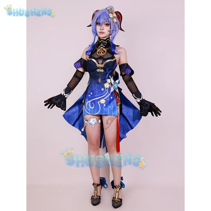 Genshin Impact Ganyu Xuanyu Yaofang Cosplay Costume New Year's Sea Lantern Festival Skin