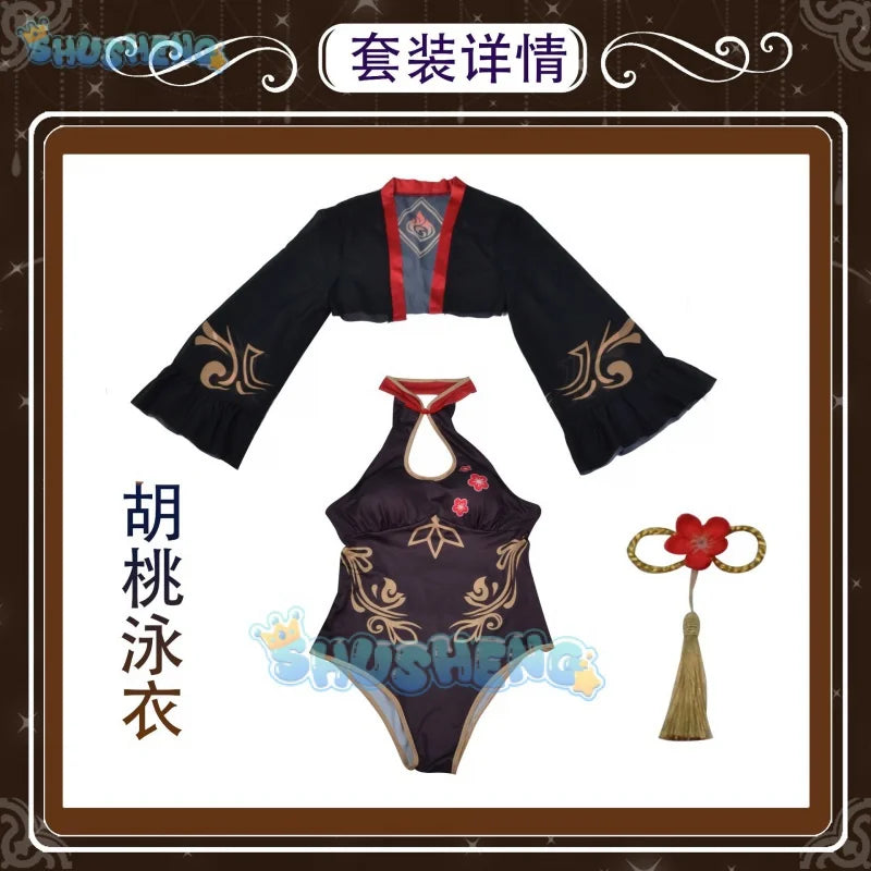 Genshin Impact HuTao Sheena Lisa cosplay costume swimwear