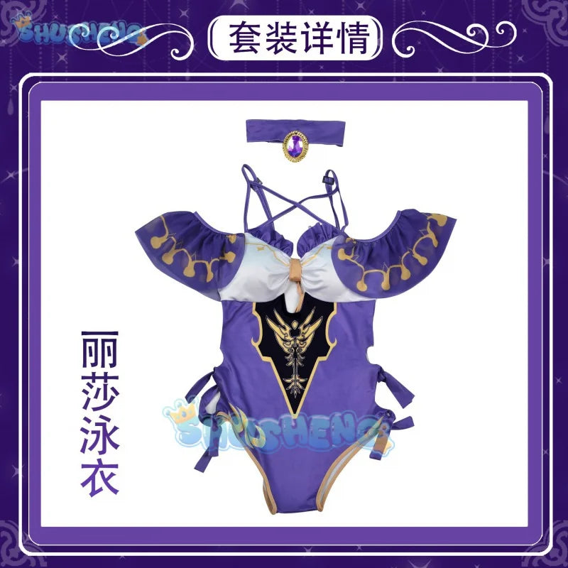 Genshin Impact HuTao Sheena Lisa cosplay costume swimwear