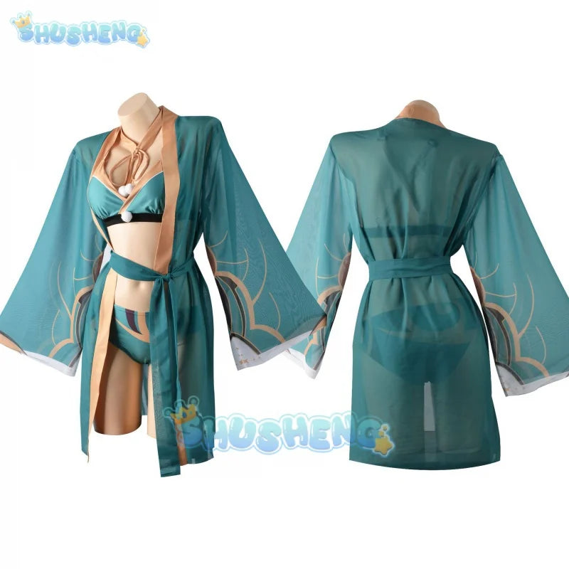 Genshin Impact HuTao Sheena Lisa cosplay costume swimwear