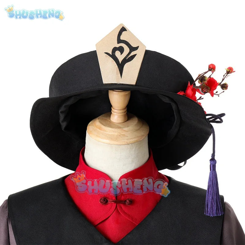 Genshin Impact Hutao Cosplay Costume Uniform Anime Game Hu Tao Chinese Style Halloween Costumes