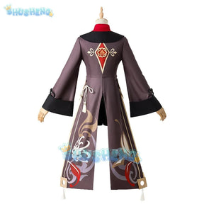 Genshin Impact Hutao Cosplay Costume Uniform Anime Game Hu Tao Chinese Style Halloween Costumes