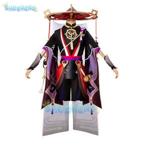 Genshin Impact Kunikuzushi Wanderer Cosplay Costume Hat COS Fancy Dress Scaramouche Balladeer