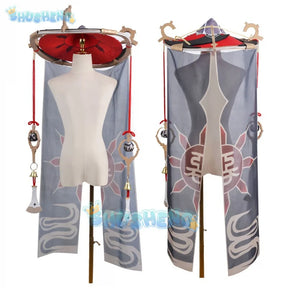 Genshin Impact Kunikuzushi Wanderer cosplay costume and Wanderer wig,Wanderer shoe