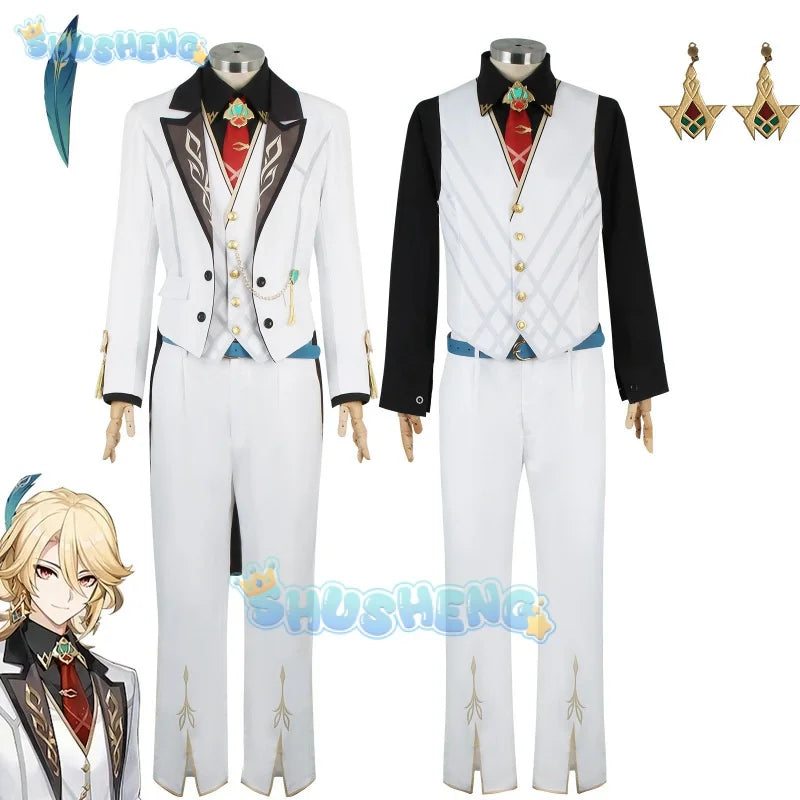 Genshin Impact Linkage GIGO Kaveh cos Colorful Party Day cosplay Costume Men