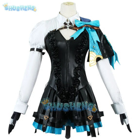 Genshin Impact Lynette Cosplay Kostüm Lynette Fontaine Halloween Komplettes Cos Set Weiblich 