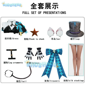 Genshin Impact Lynette Cosplay Kostüm Lynette Fontaine Halloween Komplettes Cos Set Weiblich 