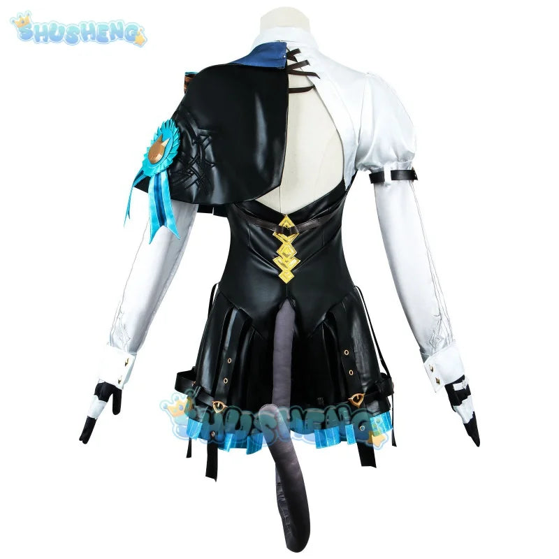 Genshin Impact Lynette Cosplay Kostüm Lynette Fontaine Halloween Komplettes Cos Set Weiblich 