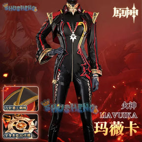 Genshin Impact Mavuika Cosplay Costume Uniform Pyro Archon Game Suit Sexy Lovely Halloween Party Role Play Outfit Women