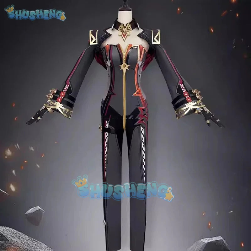 Genshin Impact Mavuika Pyro Archon Game Suit Sexy Lovely Uniform Cosplay Costume Halloween Party Role Play Outfit Women