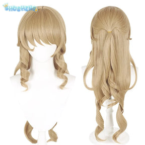 Genshin Impact Navia Cosplay Costume Wig Hat Set Women Dress Uniform Halloween Party for Girls