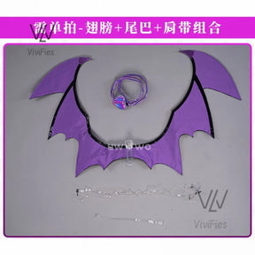 Genshin Impact New Skin Keqing Cosplay Costume Uniform Wig Anime Sexy suspension jumpsuit with small wings Halloween party outfi