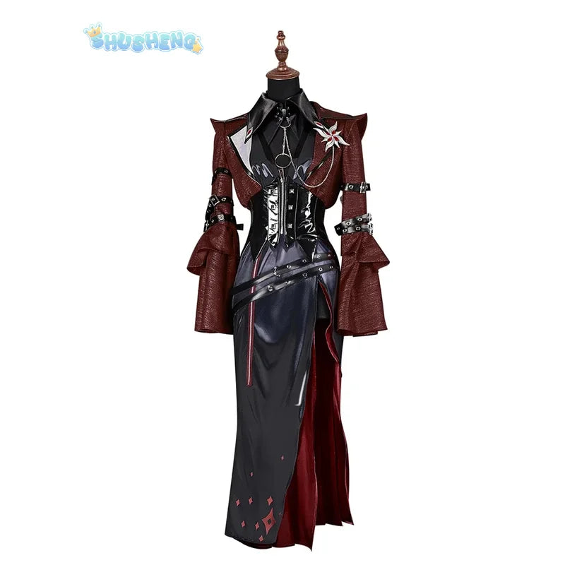 Genshin Impact Peruere Servant Cosplay Costume Coat, necklace, headwear, leg accessories, props, Halloween custom uniform