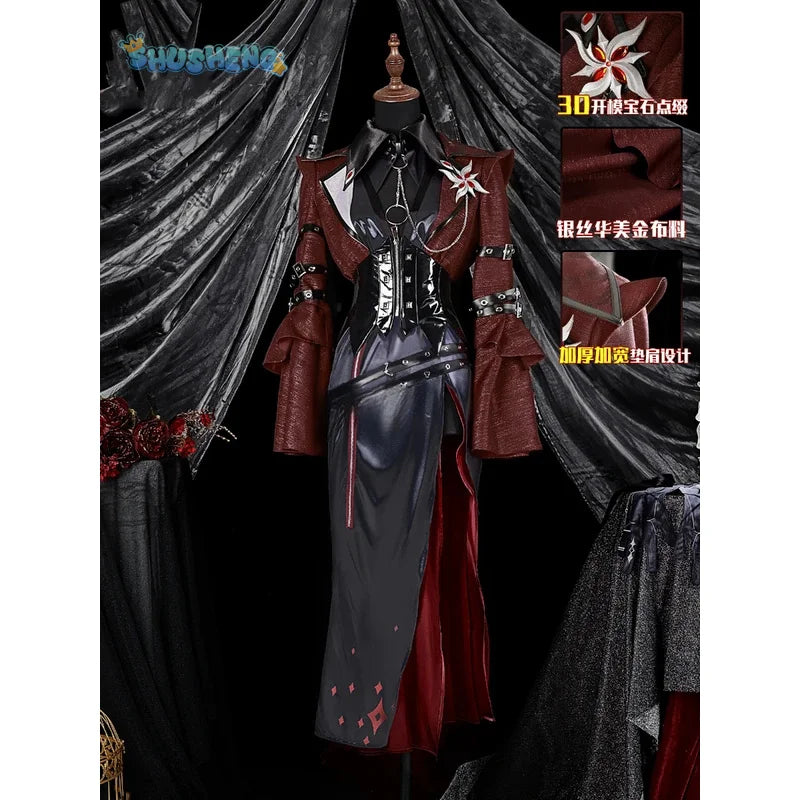 Genshin Impact Peruere Servant Cosplay Costume Coat, necklace, headwear, leg accessories, props, Halloween custom uniform