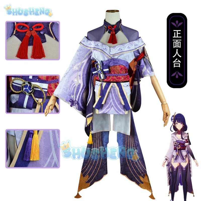 Genshin Impact Raiden Ei cos clothing game anime cosplay costume